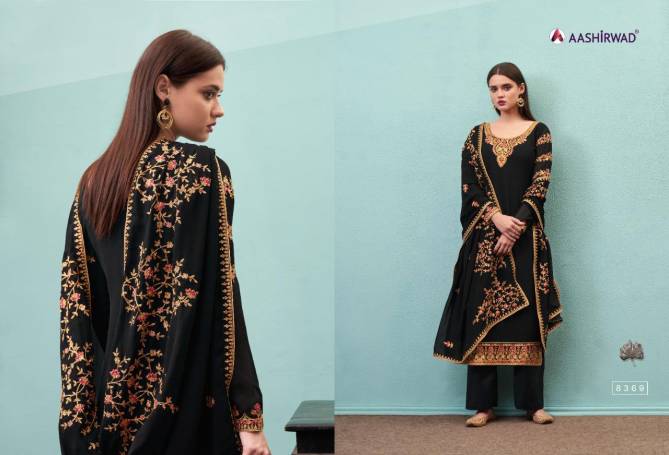 Aashirwad Tulsi Exclusive Latest Fancy Real Georgette Designer Occasional Wear Embroidery And Diamond Work Salwa  Kameez Collection